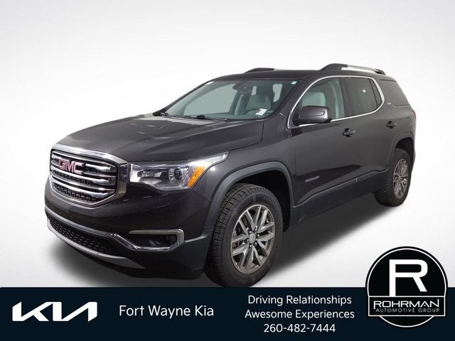 2017 GMC Acadia SLE-2 in Iridium Metallic — front three-quarter view