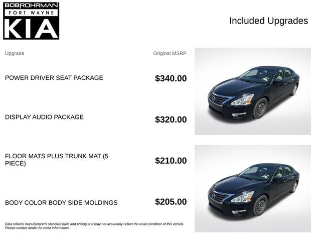 2015 Nissan Altima — interior view