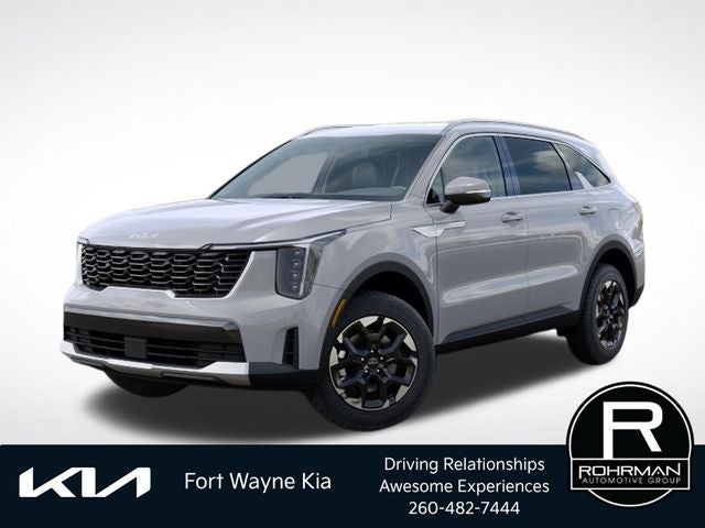 2026 Kia Sorento S in Wolf Gray — front three-quarter view