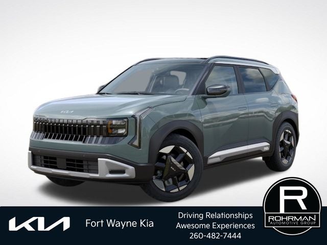 2027 Kia Seltos EX in Iceberg Green — front three-quarter view