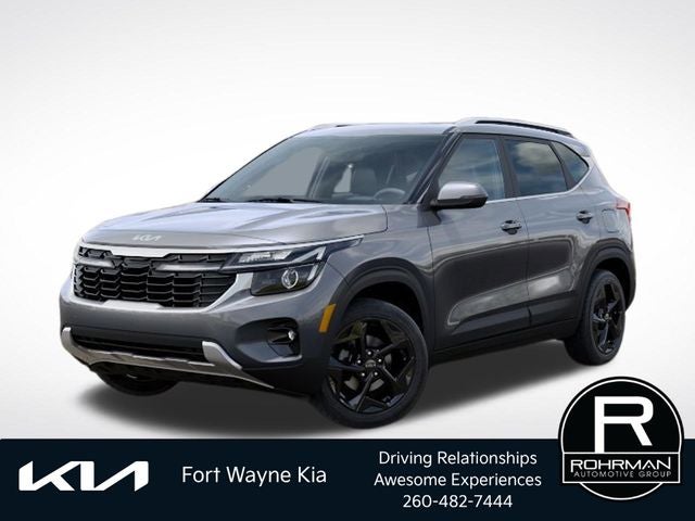2026 Kia Seltos EX in Steel Gray — front three-quarter view