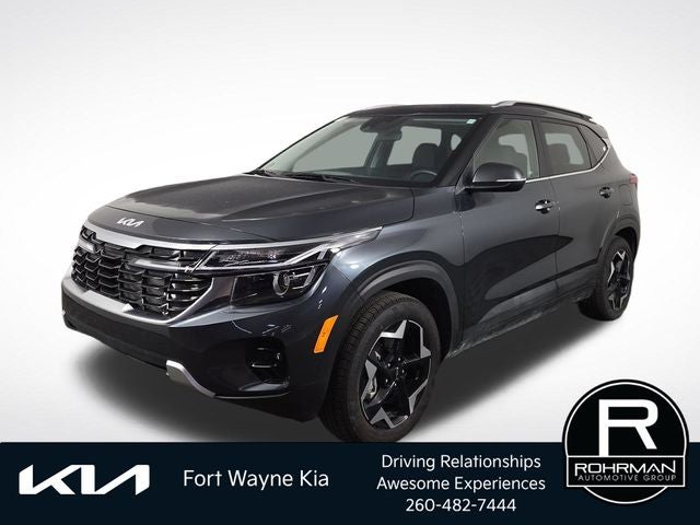 2026 Kia Seltos EX in Gravity Gray — front three-quarter view