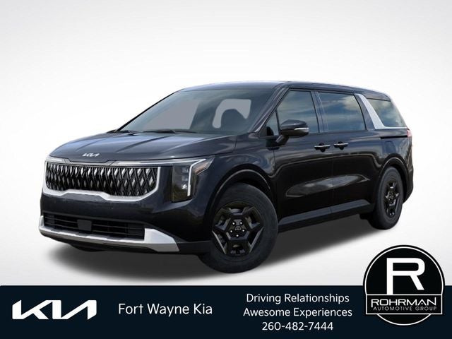 2026 Kia Carnival LXS in Panthera Metal — front three-quarter view